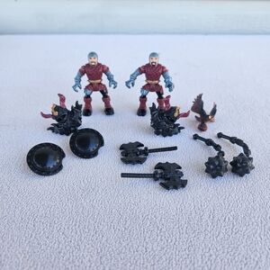 Fisher-Price Imaginext Dragon Castle Battle Guard Medieval Set of 2 Black Red